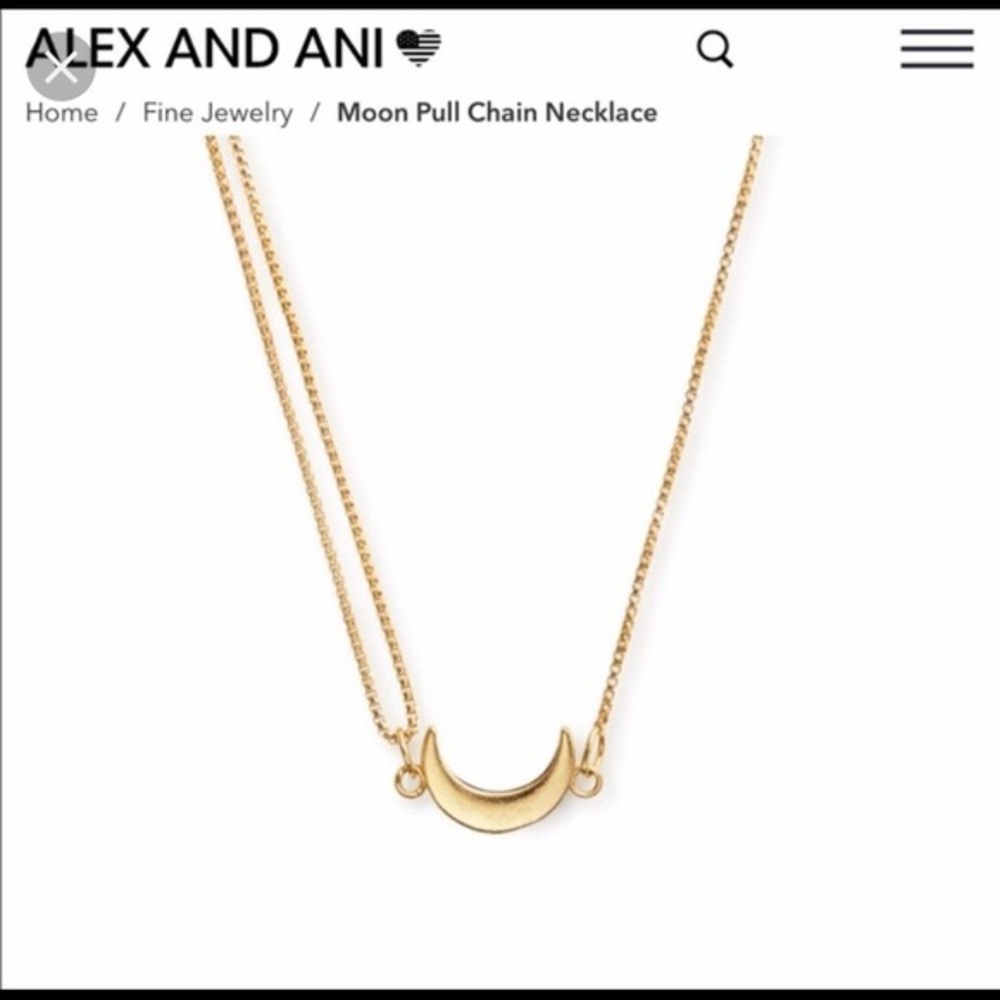 Pull Chain Moon Necklace